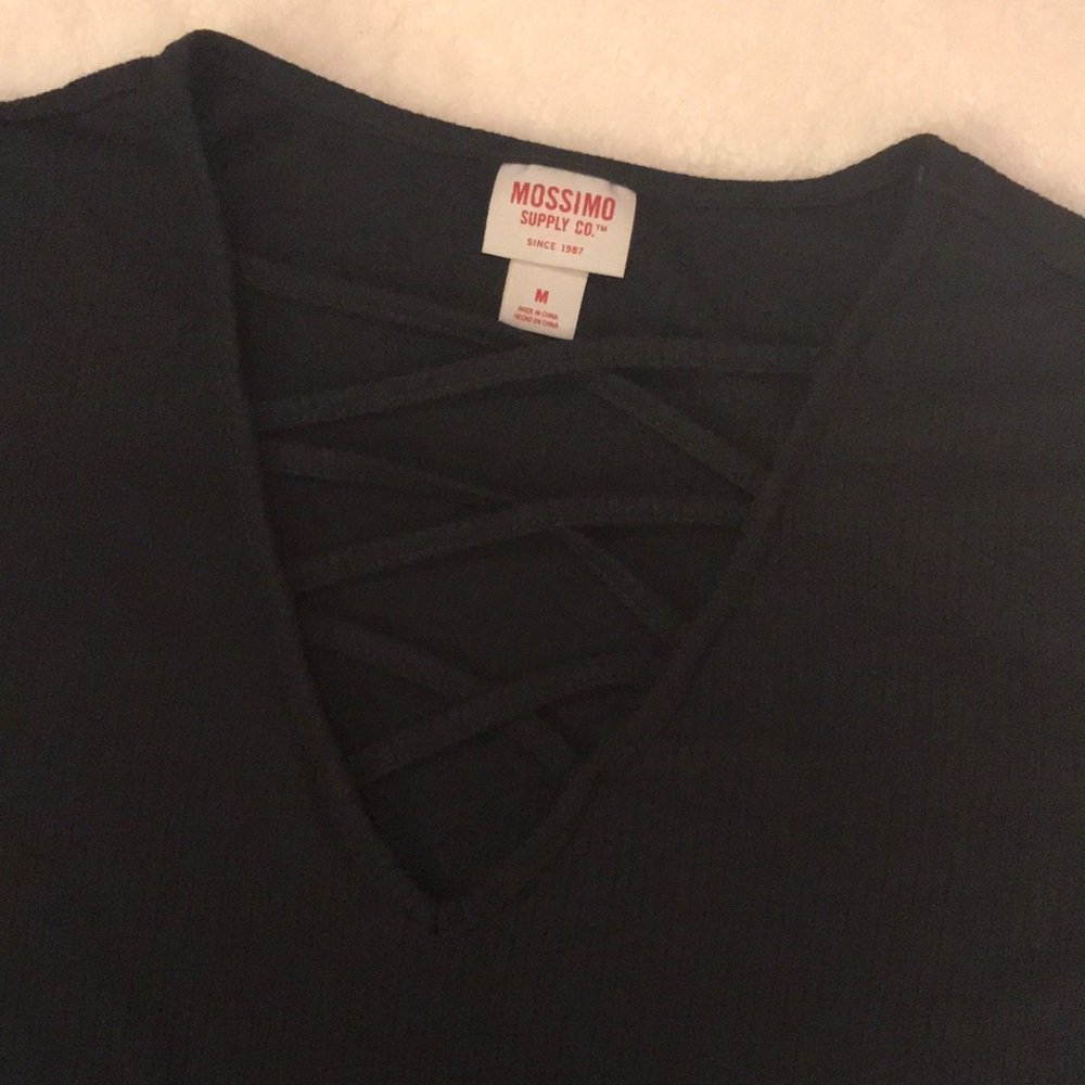 Black long sleeve shirt - fits like a small